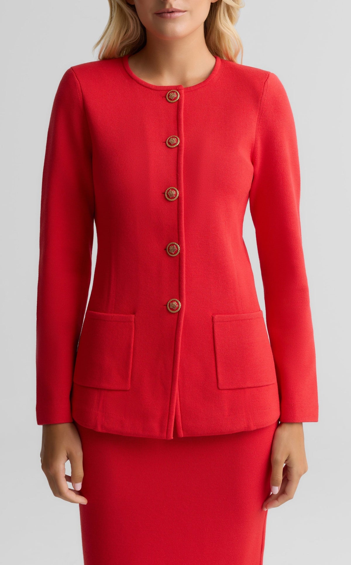 Milano Knit Button Jacket