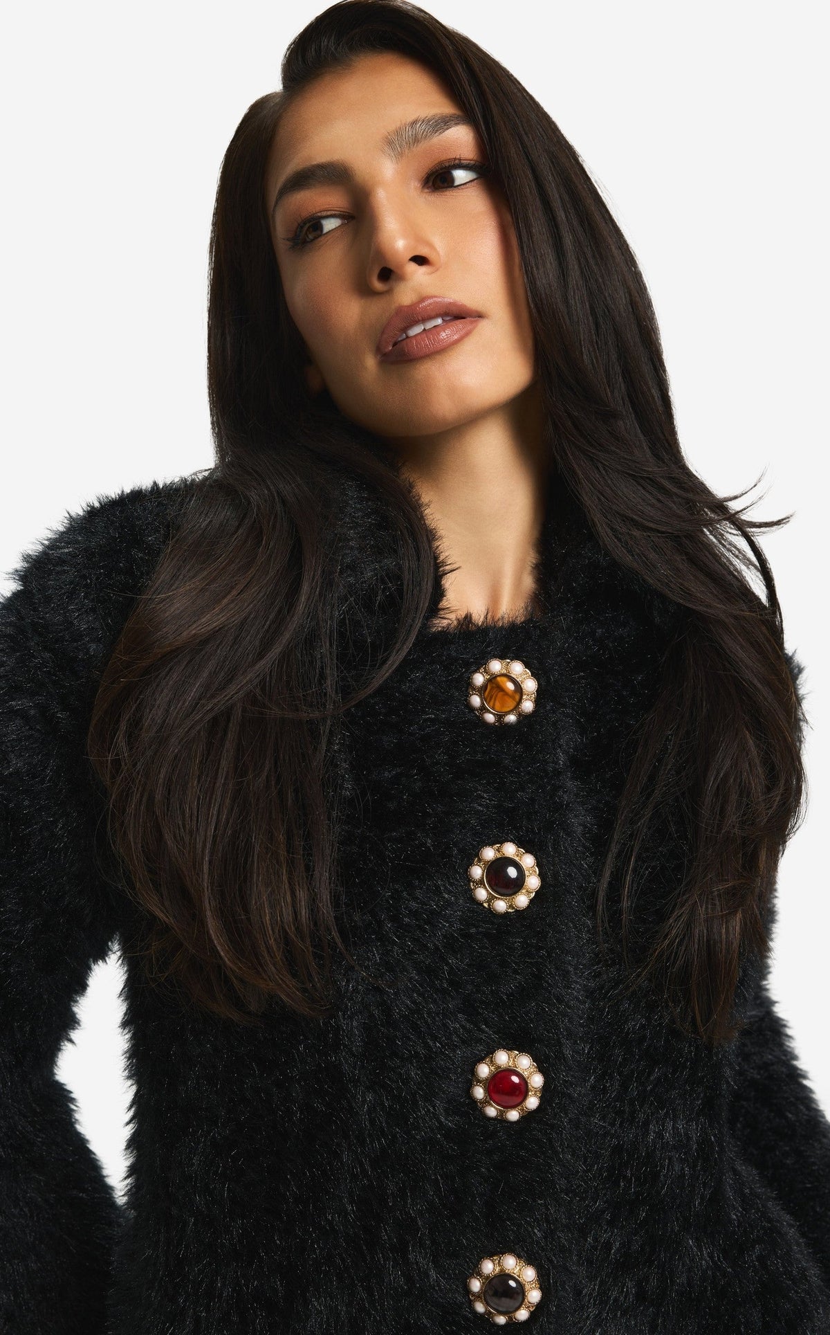 Jacket in Knit Fur