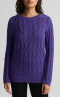 Cotton Cashmere Cable Knit Sweater