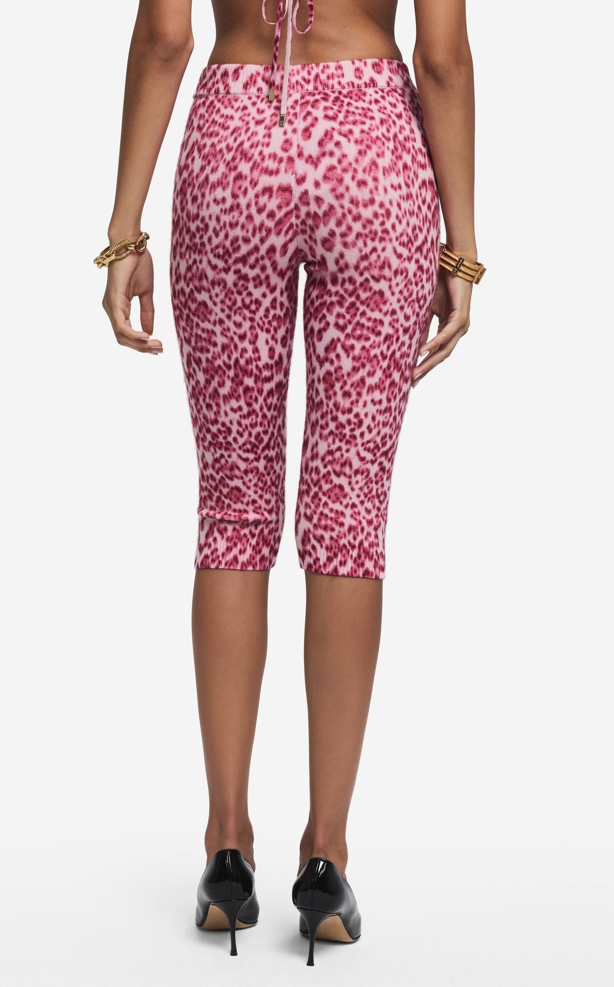 Capri Pant in Leopard Print Cashmere Blend