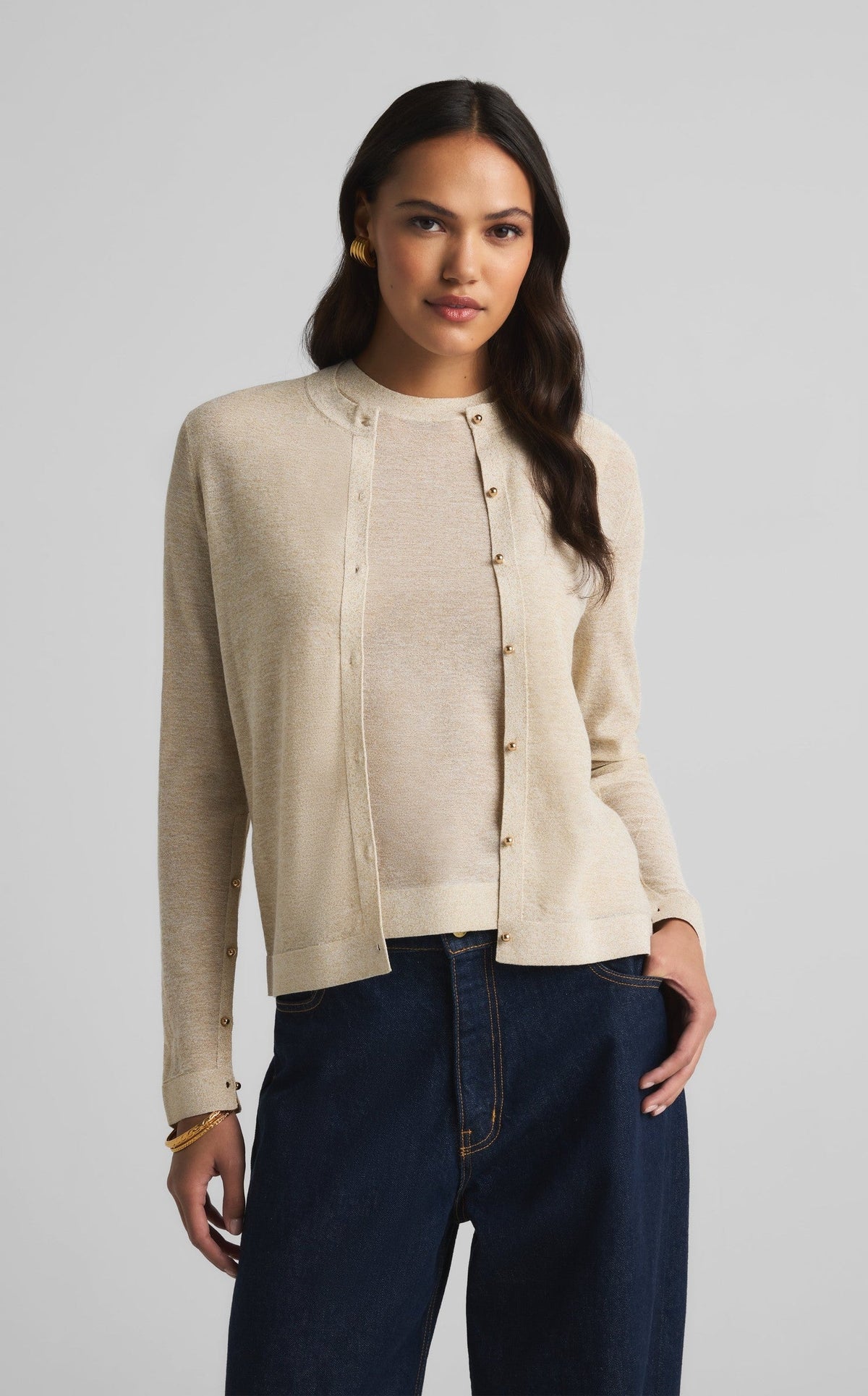 Fine Lurex Cardigan