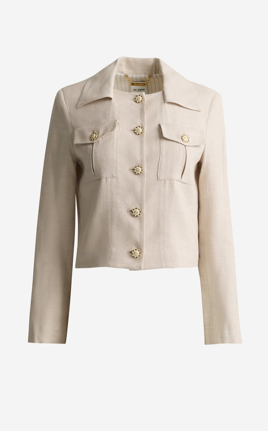 Caroline Jacket In Stretch Linen Twill