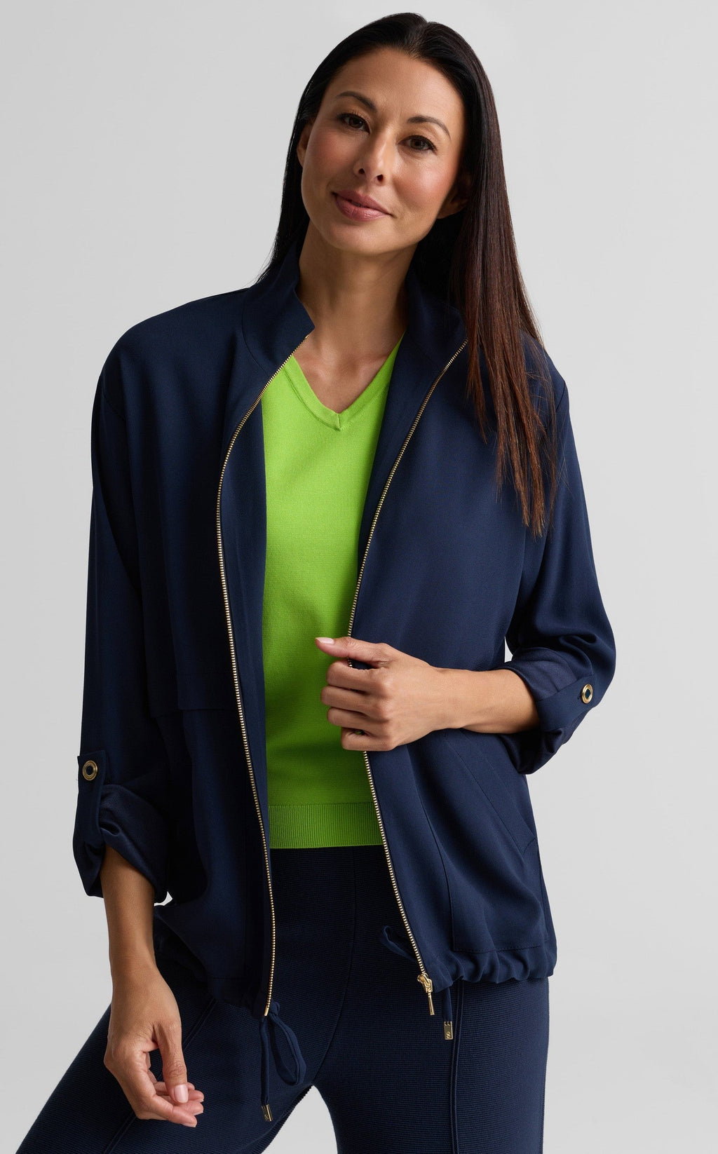 Mock Neck Utility Jacket