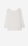 Polished Jersey Boatneck Top