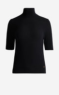 Mock Neck Sweater In Fine Gauge Cashmere