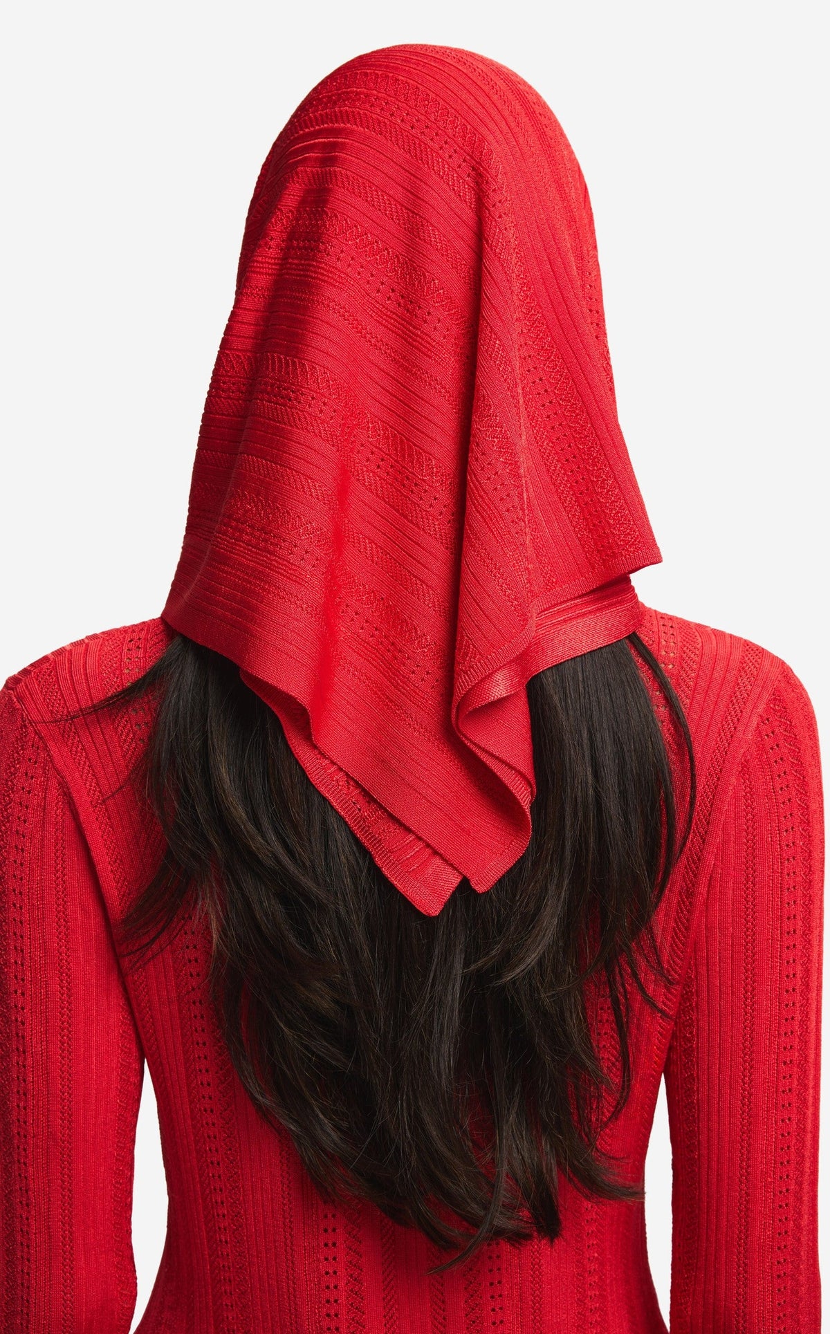 Scarf in Pointelle Knit