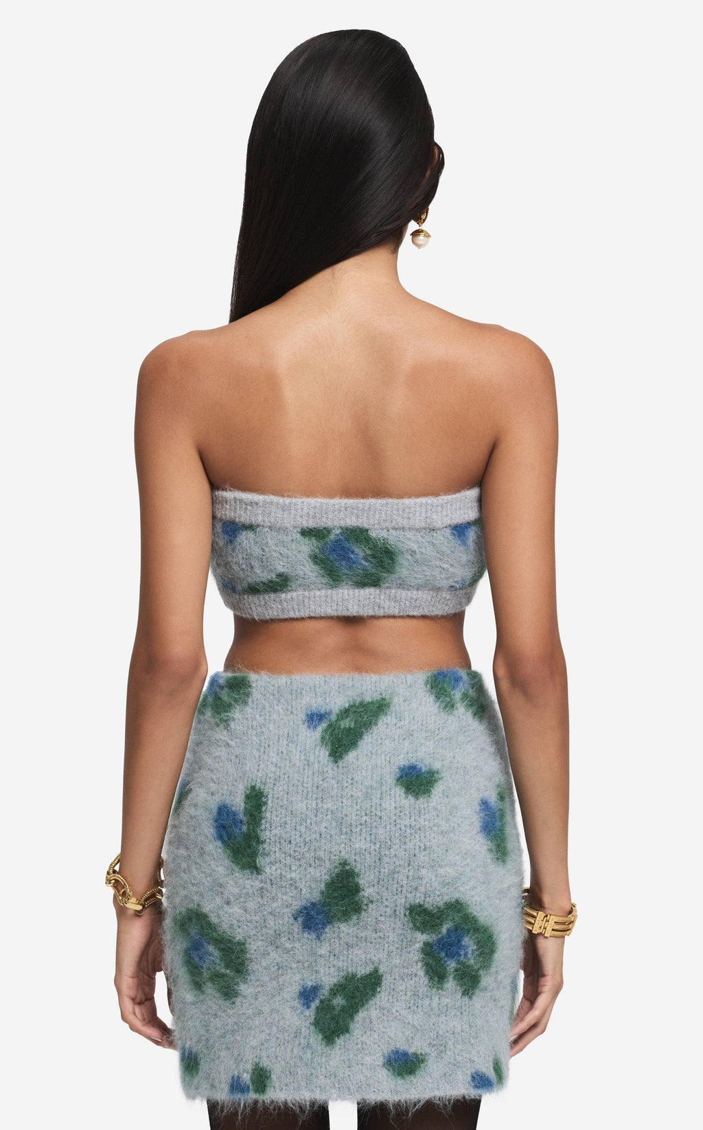 Bandeau in Brushed Alpaca Blend Jacquard