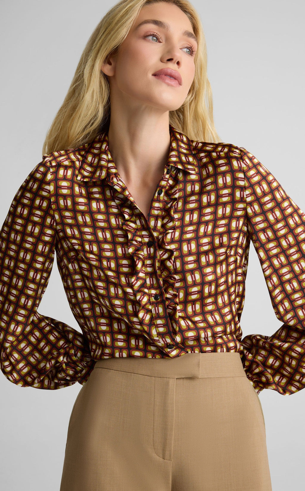 Blouse In Tile Print