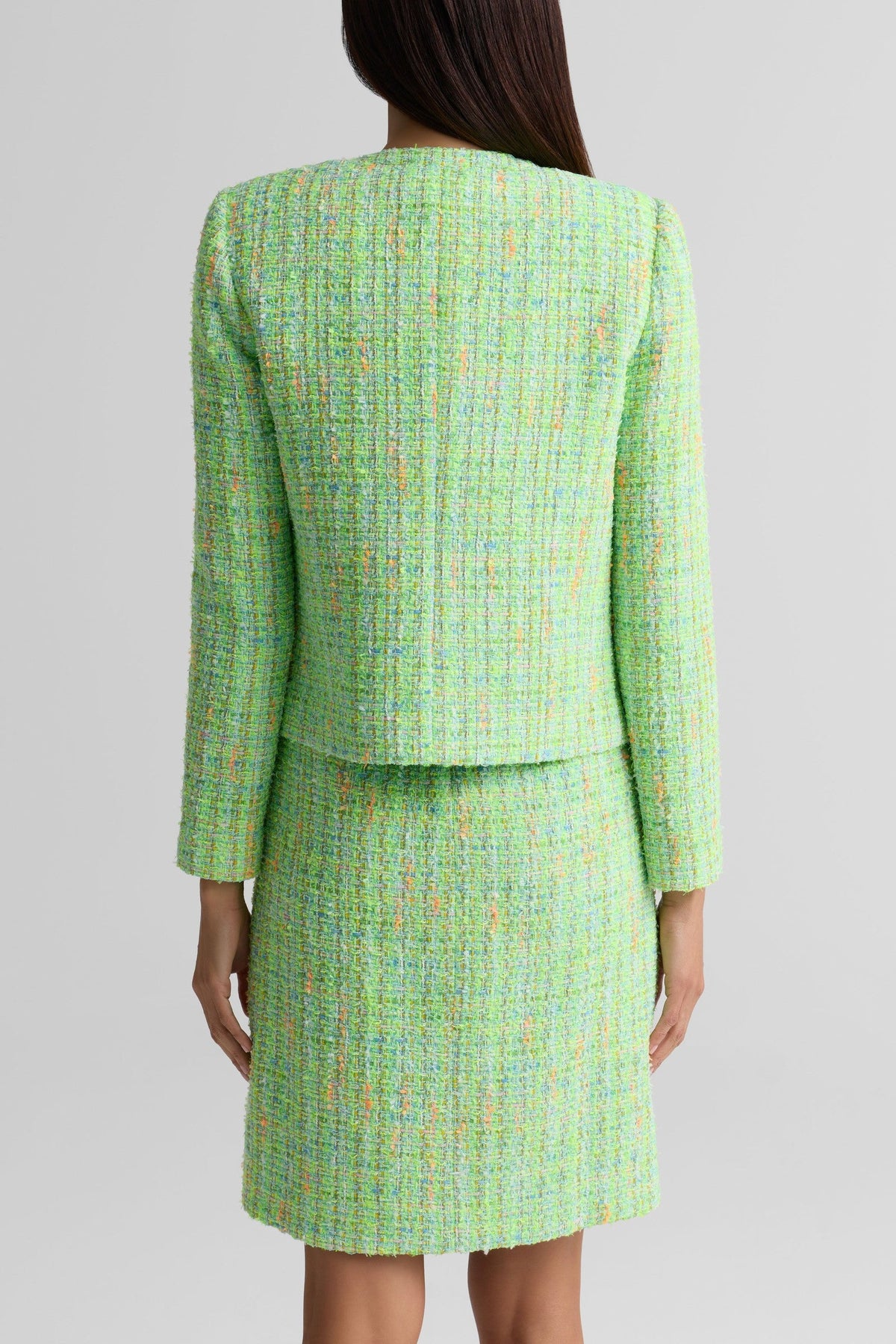 Icon Tweed Crew Neck Jacket