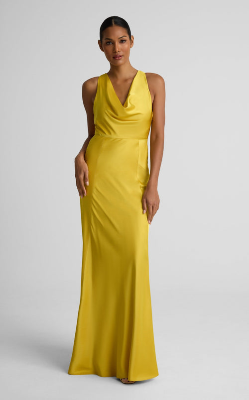 Andrea Gown In Liquid Satin