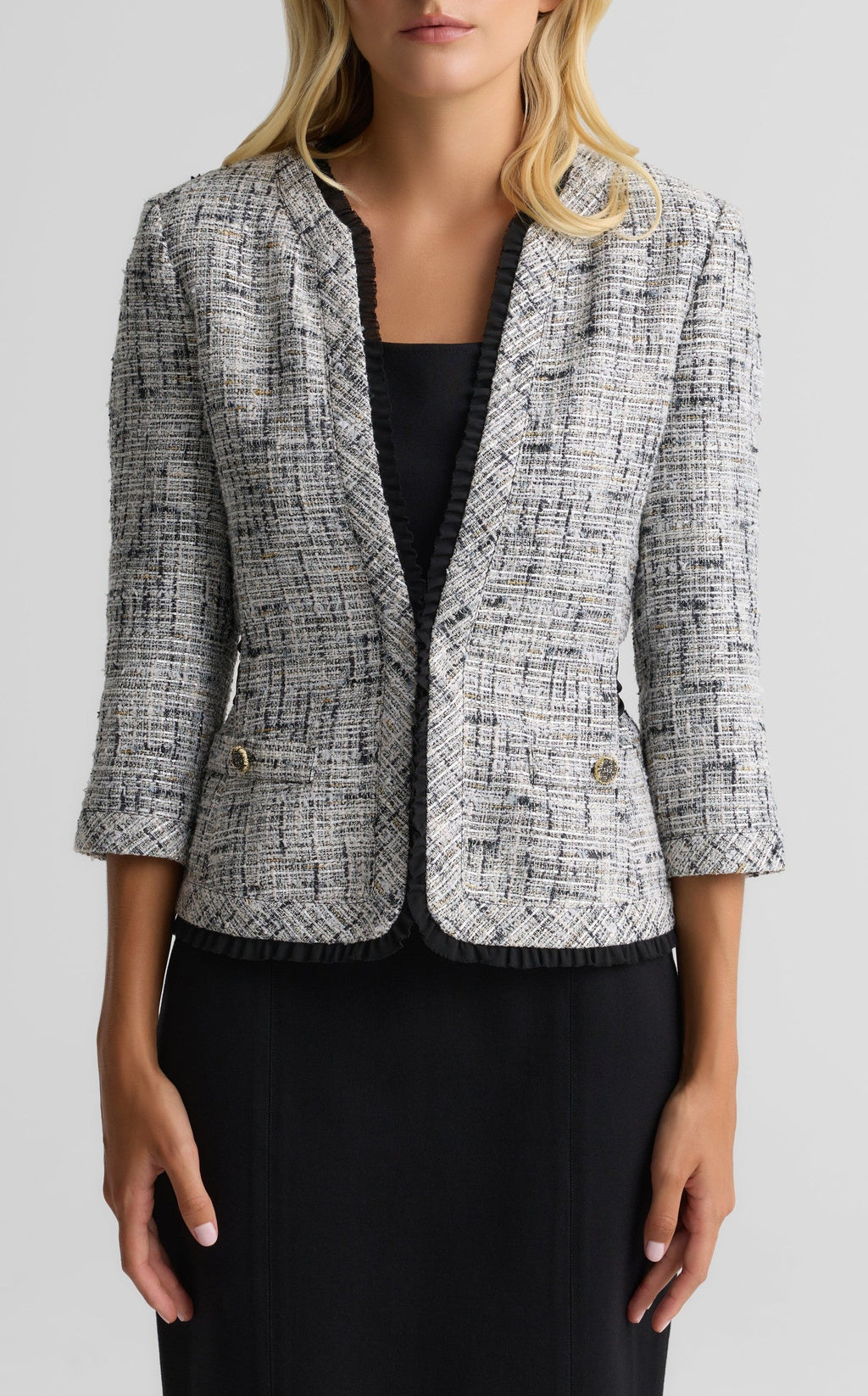 Metallic Tweed Jacket