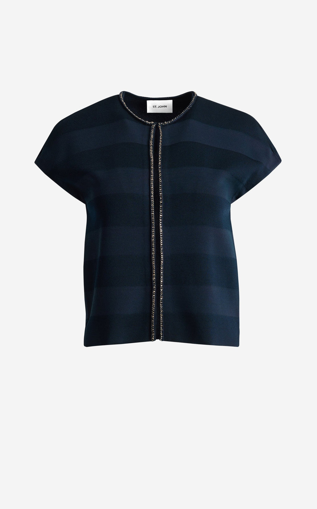 Sybil Bolero In Shadow Stripe Knit