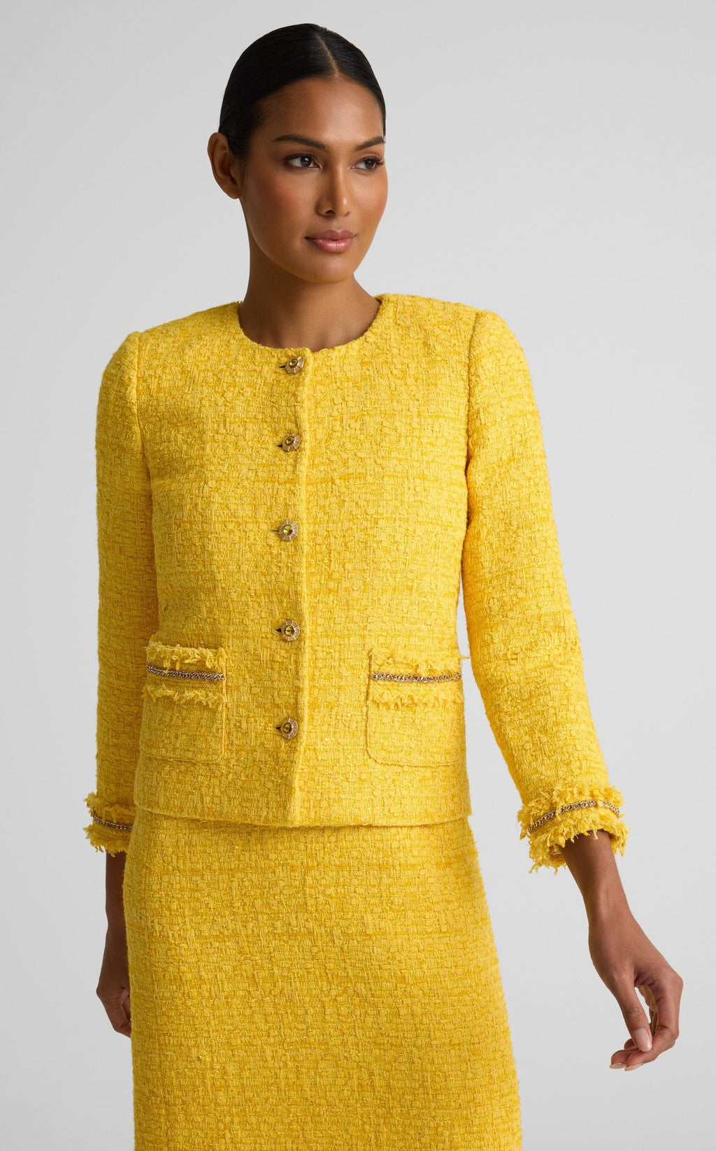 Vivienne Jacket In Gold Coast Tweed