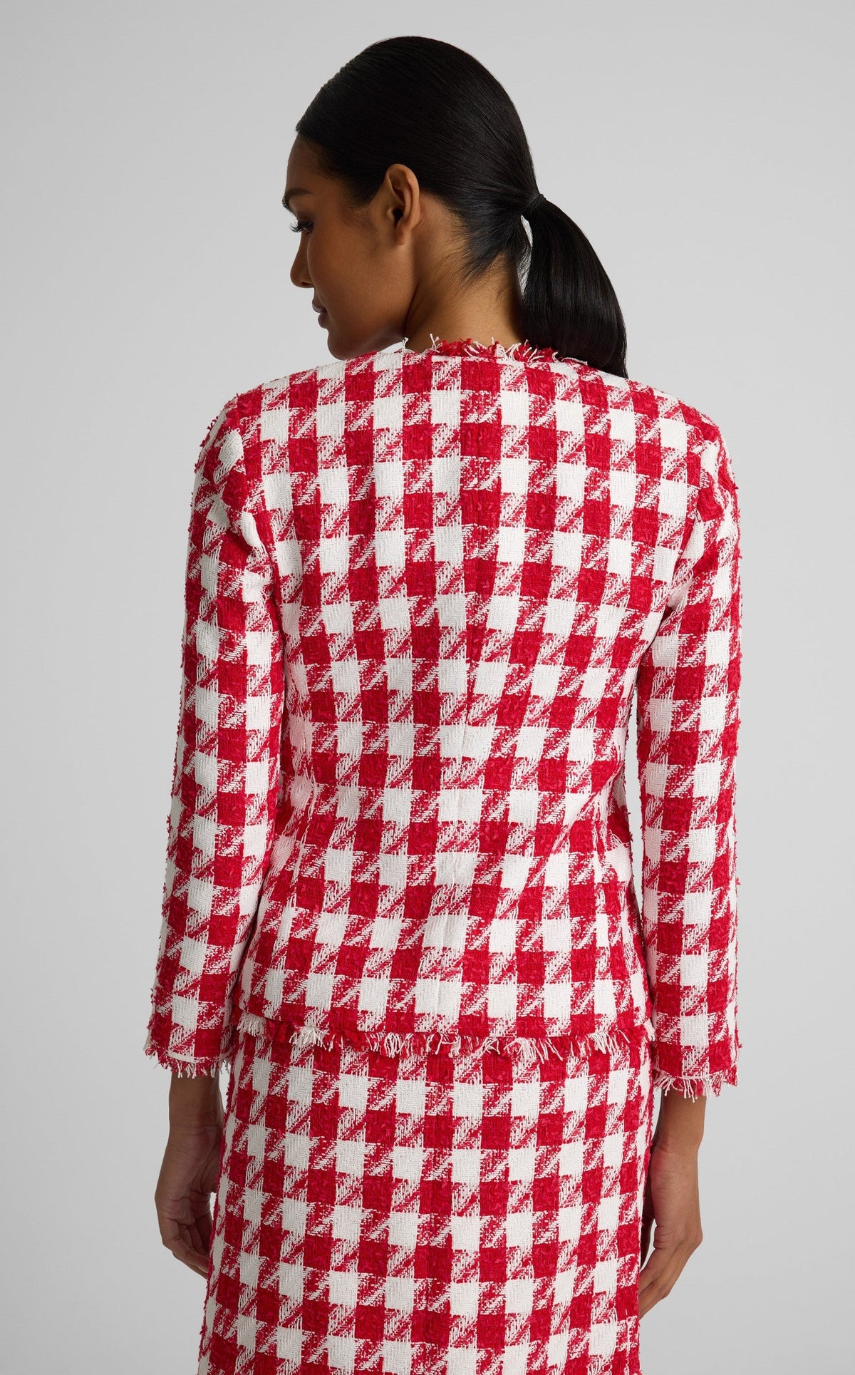 Lora Jacket In Nomad Gingham Tweed