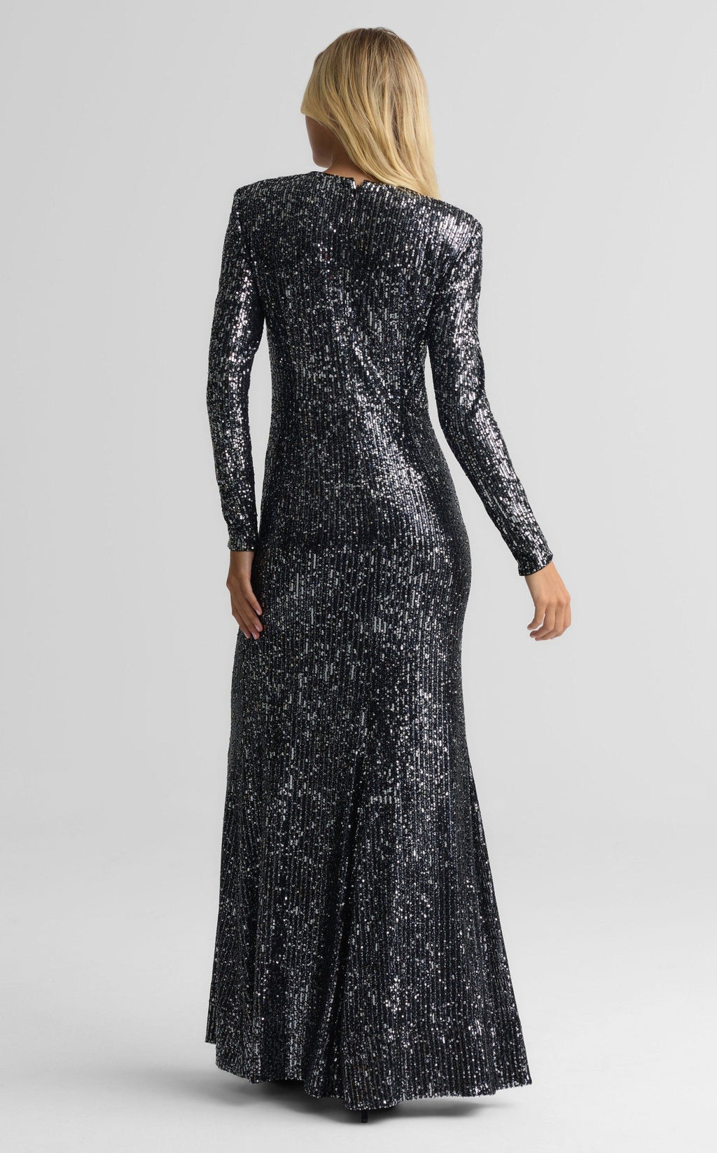 Gown In Stretch Paillettes