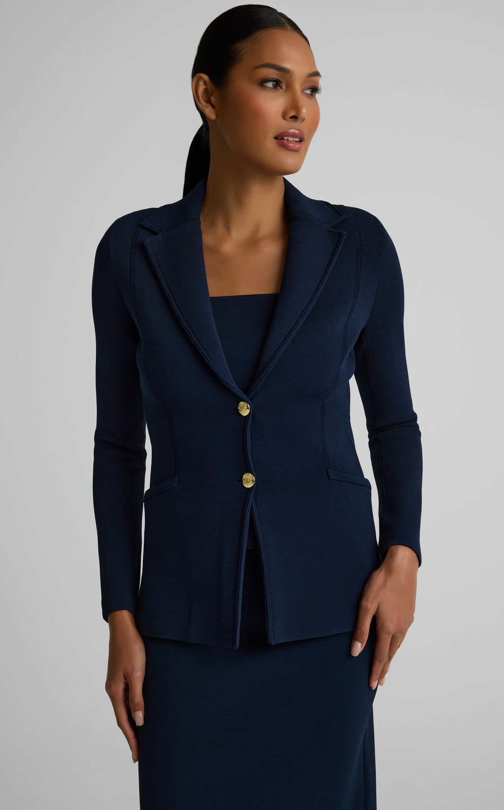 Erin Jacket In Santa Roma Knit