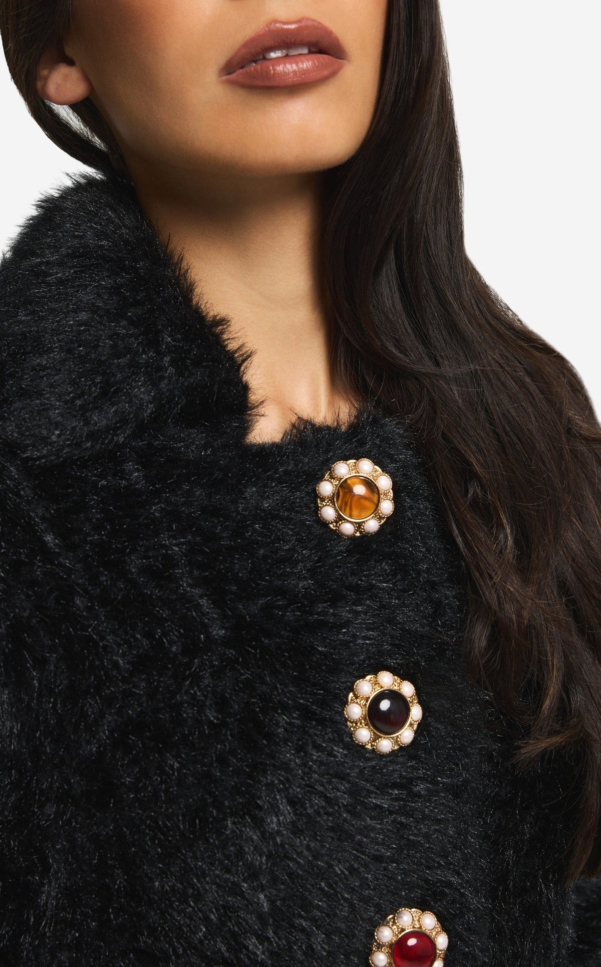 Jacket in Knit Fur