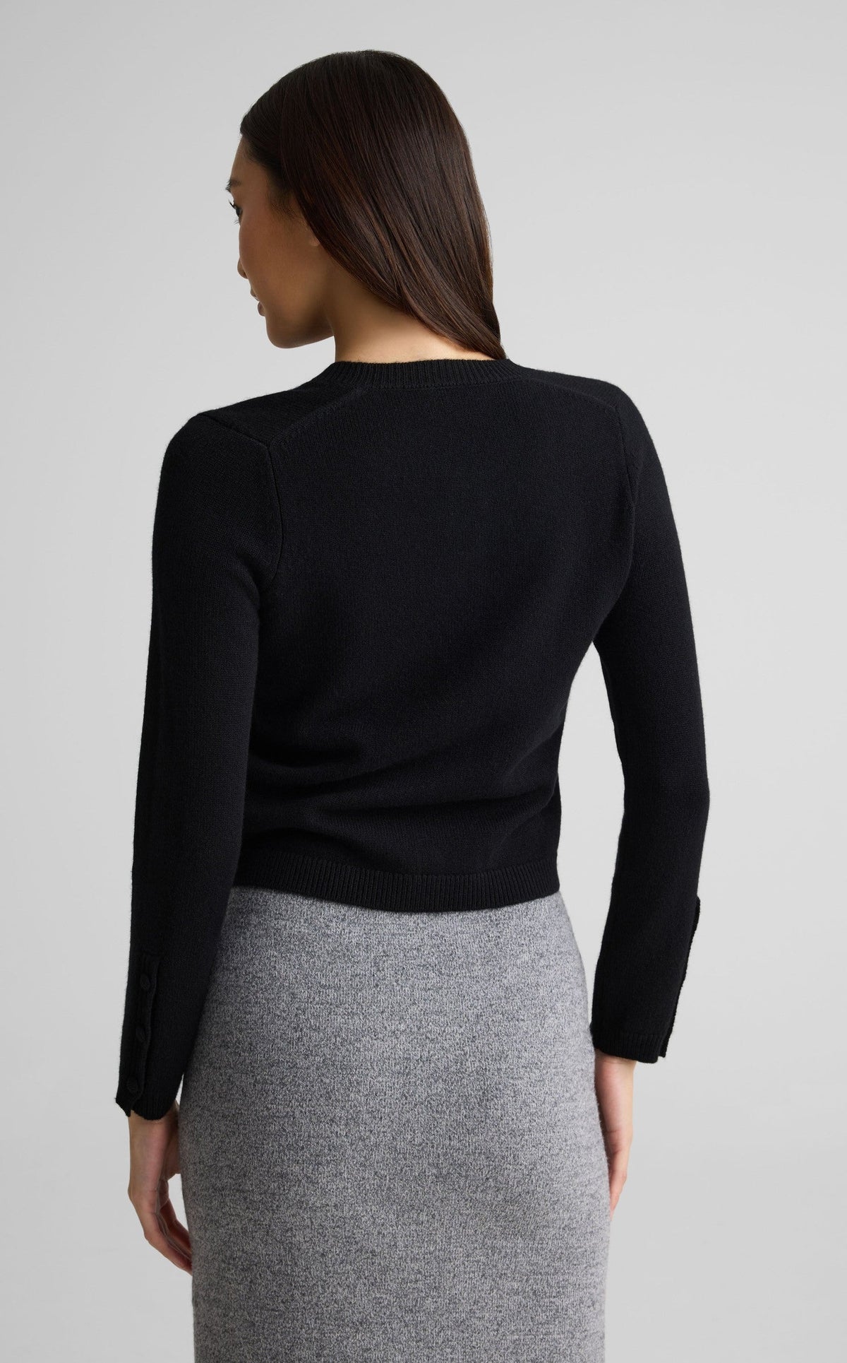 Cardigan In Wool Cashmere Knit
