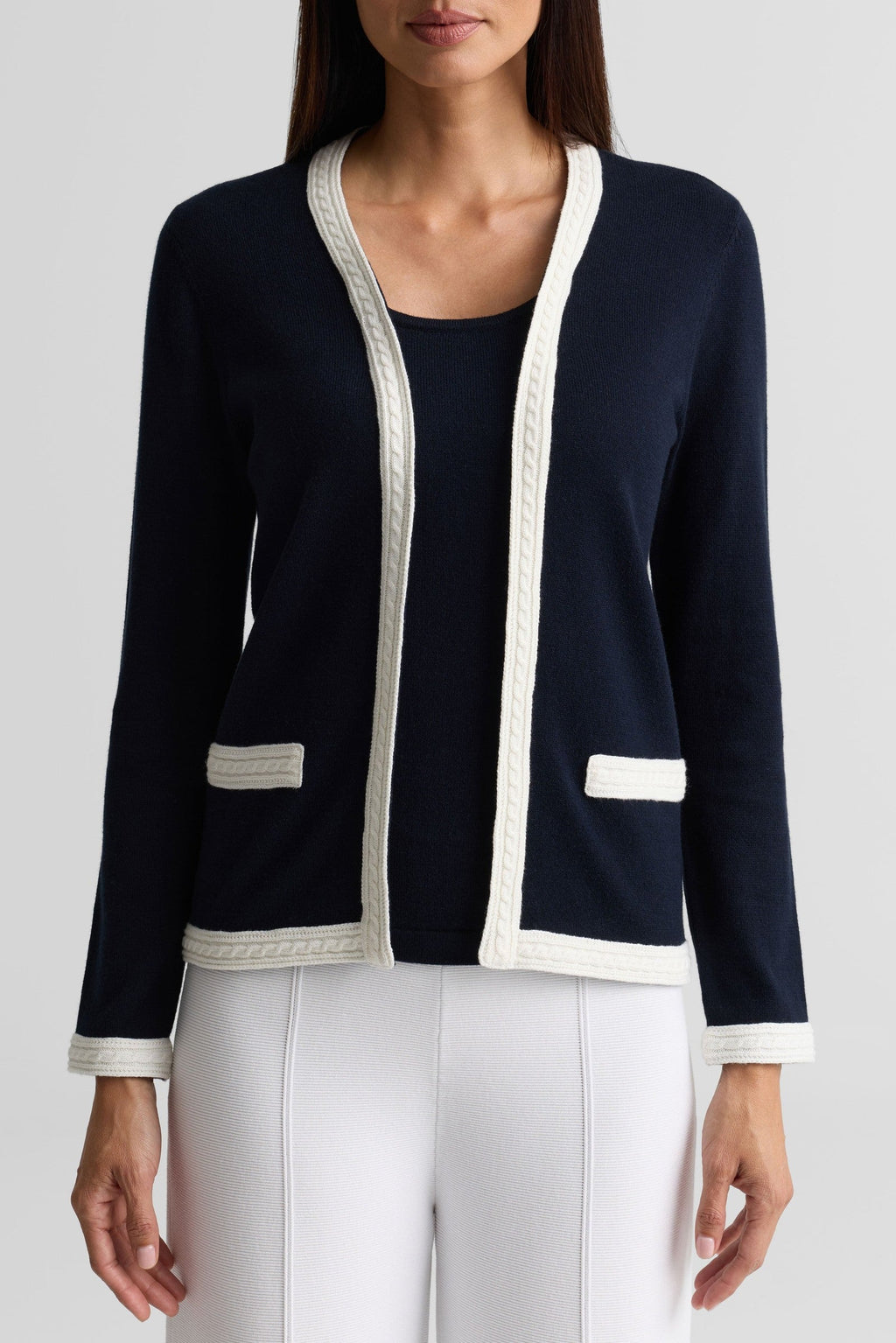 Cashmere Blend Tank Cardigan
