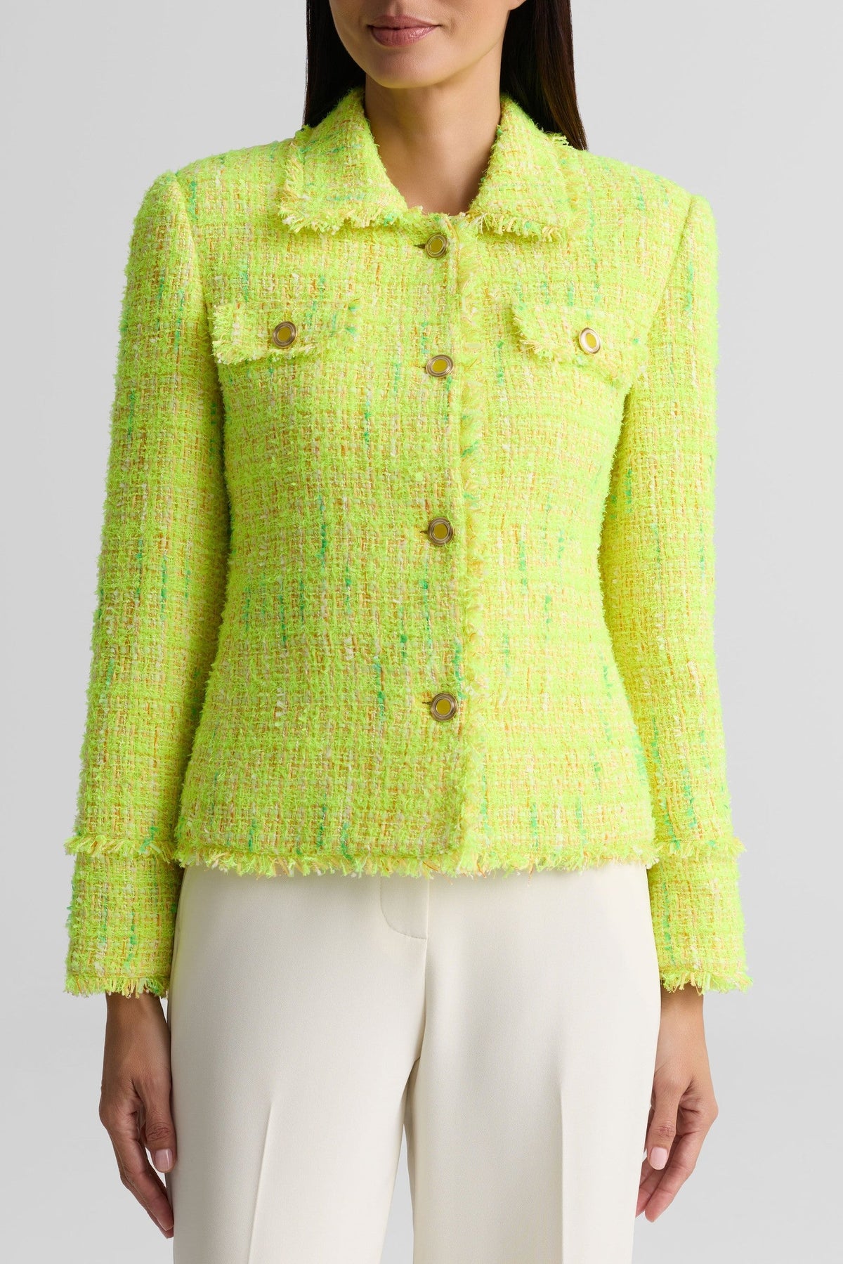 Fringe Tweed Jacket