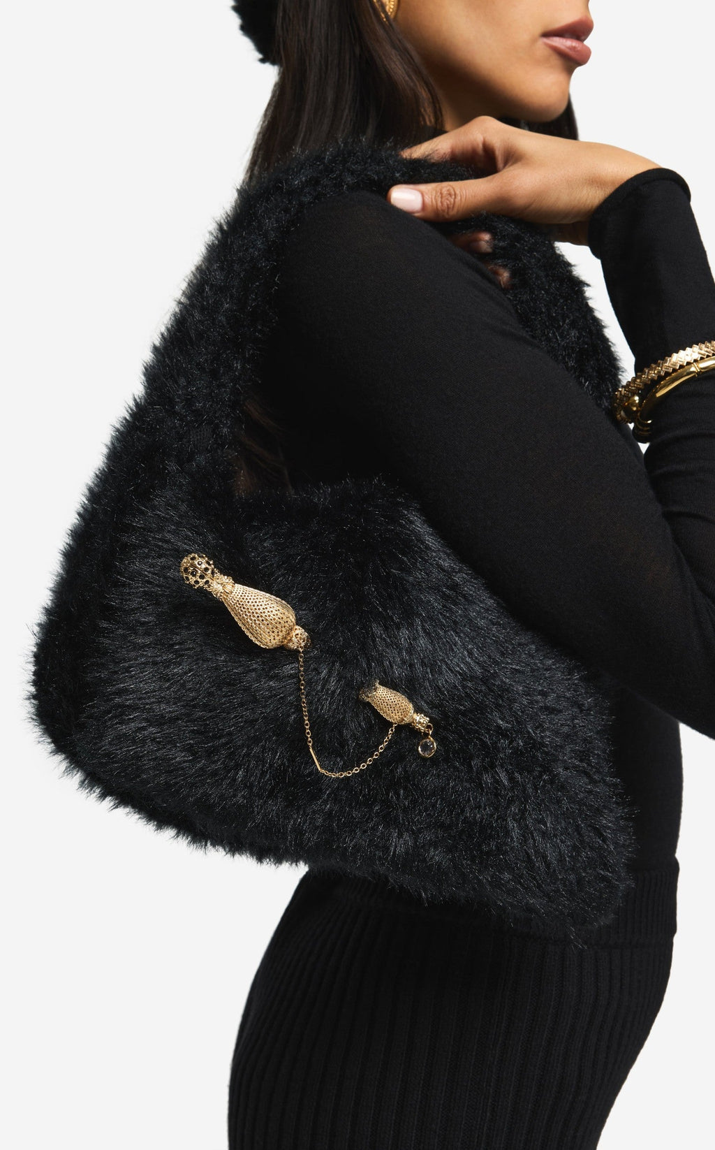 Bag in Knit Fur