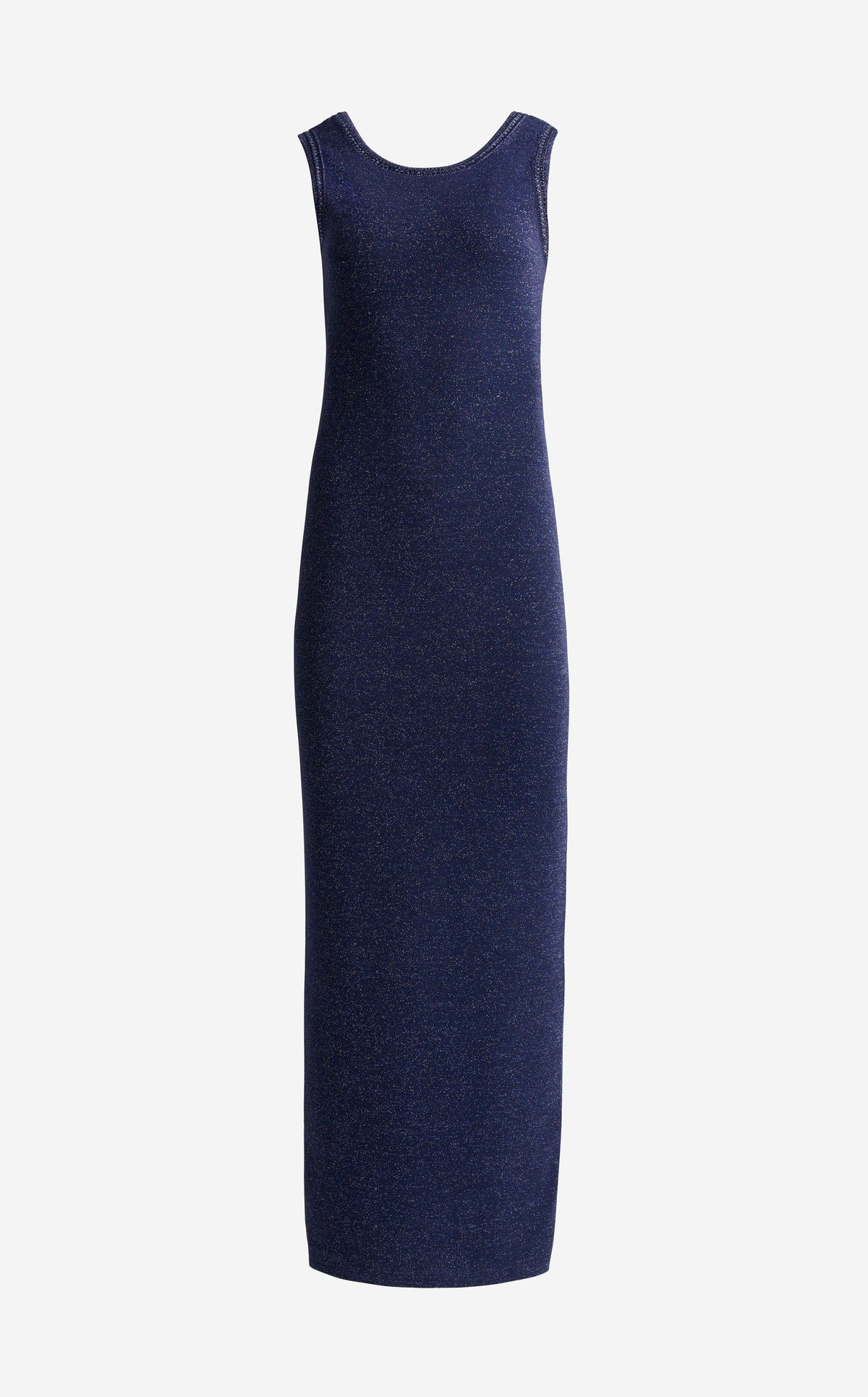 Gown In Metallic DoubleFace Knit