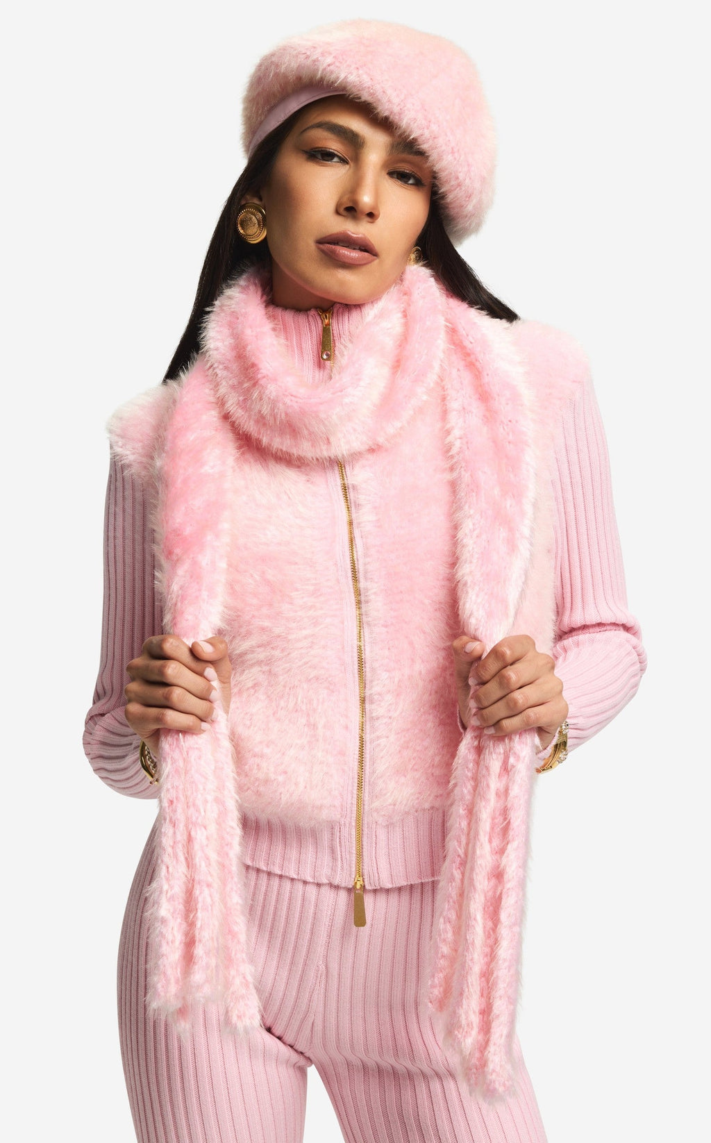 Scarf in Knit Fur