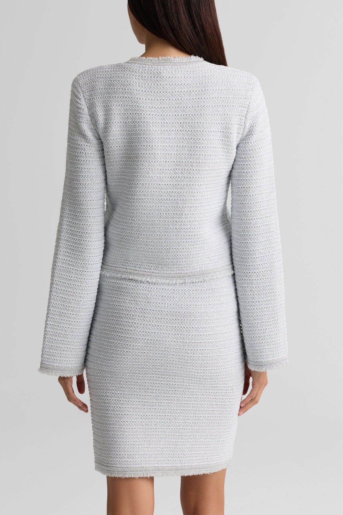 Textured Crewneck Jacket