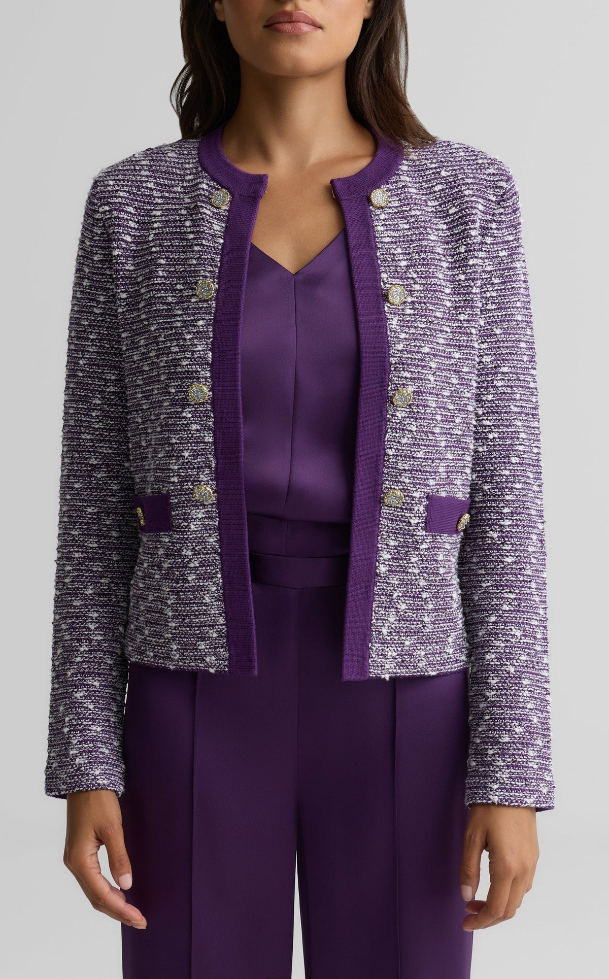 Metallic Donna Tweed Jacket