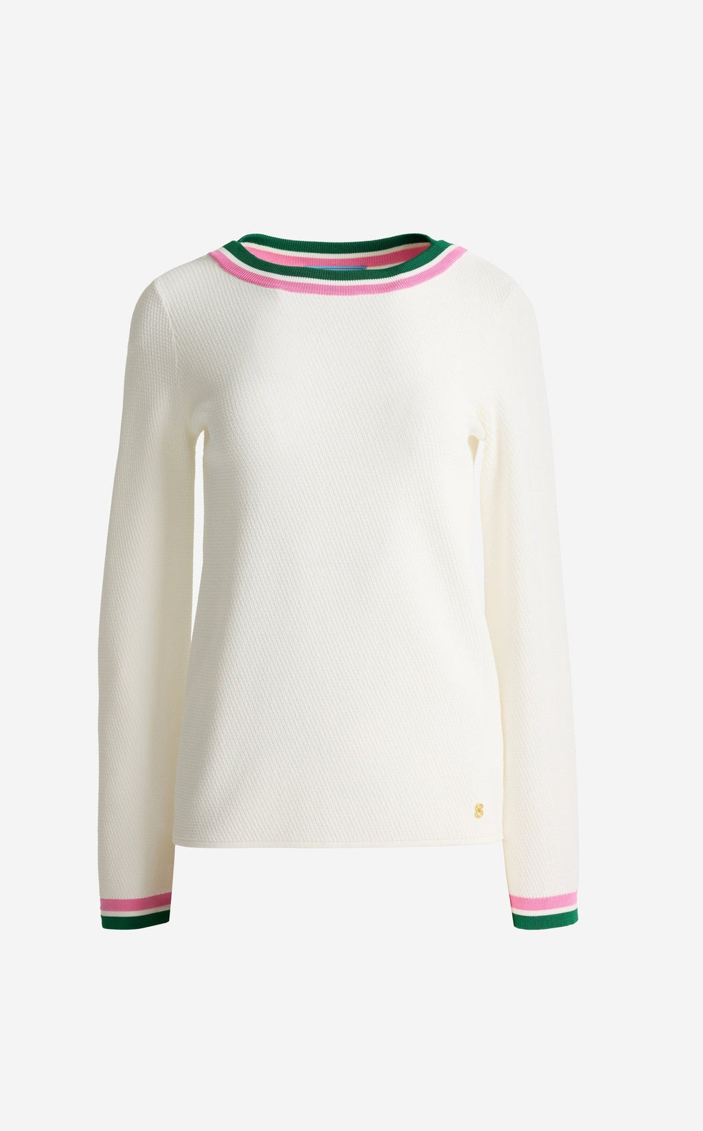 Marjorie Sweater In Diagonal Texture Knit