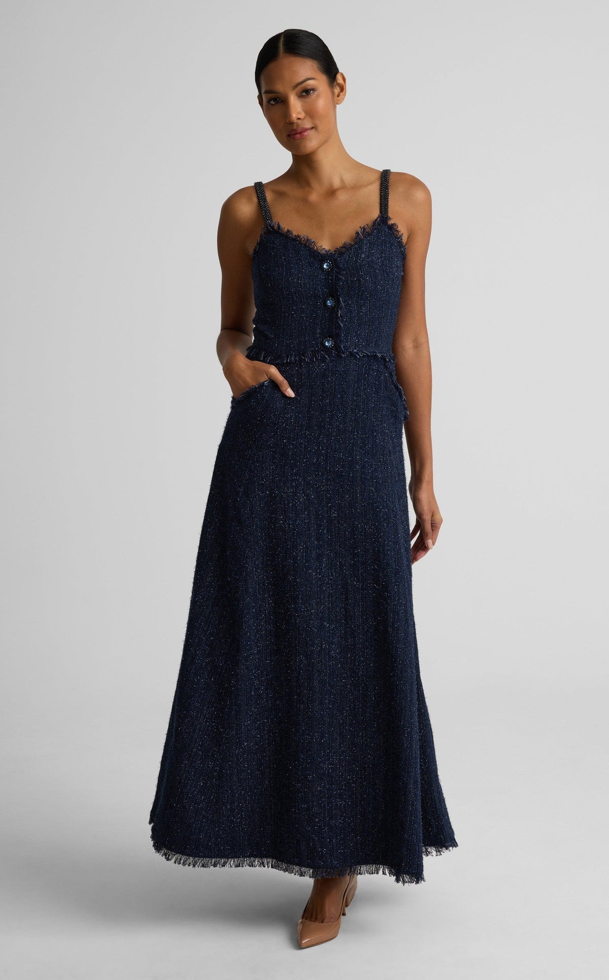Sarahi Dress In Starlight Tweed