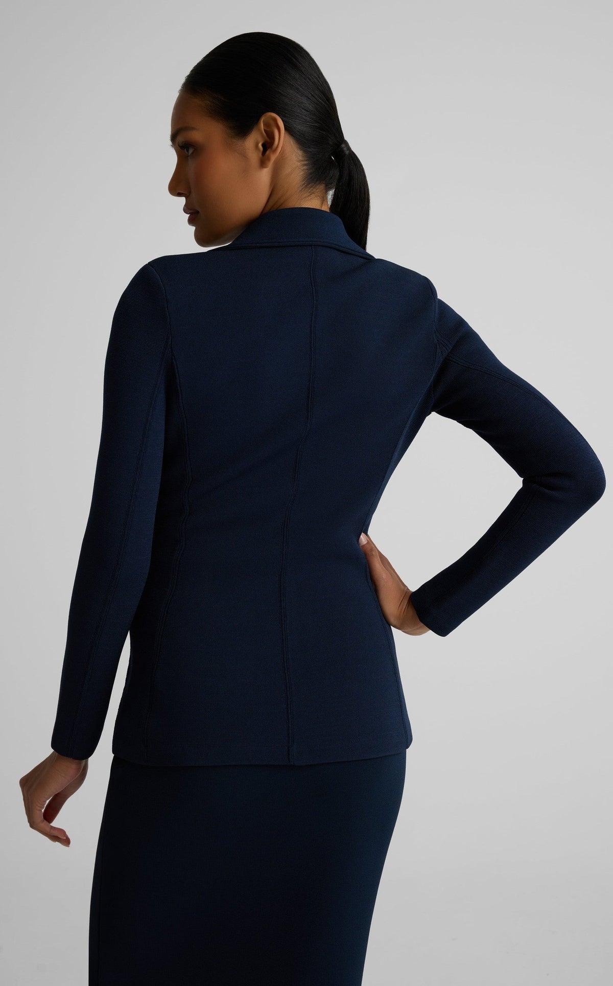 Erin Jacket In Santa Roma Knit