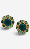 Earrings with Cabochons & Crystals
